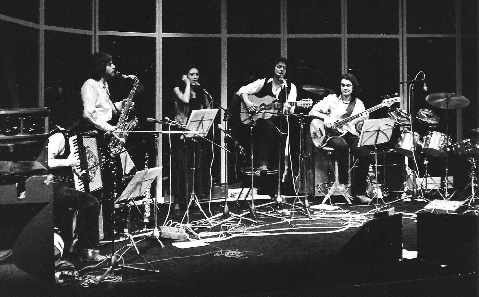 Il Carro della Fortuna in concerto al Teatro Alberico di Roma nel 1979, Roberto Rosi al sax