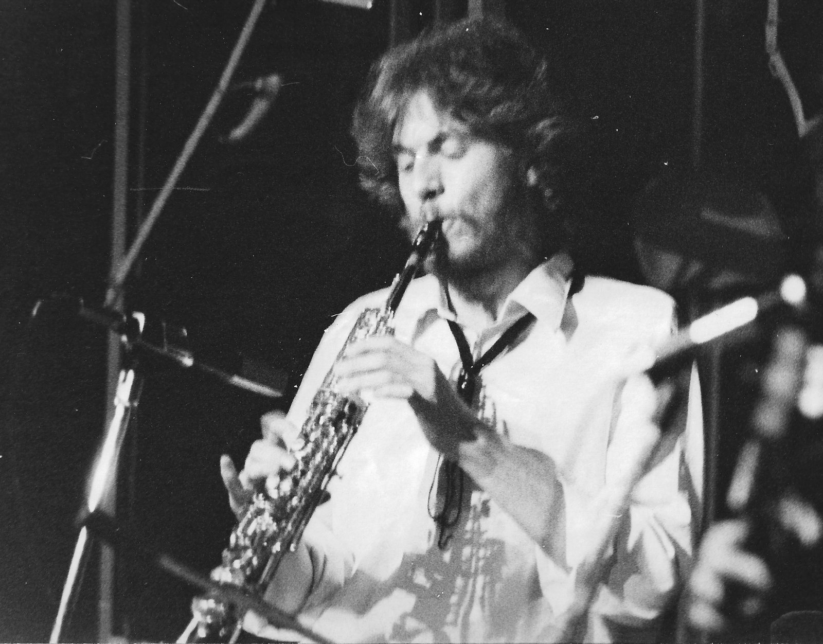 Roberto Rosi al sax soprano nel 1979